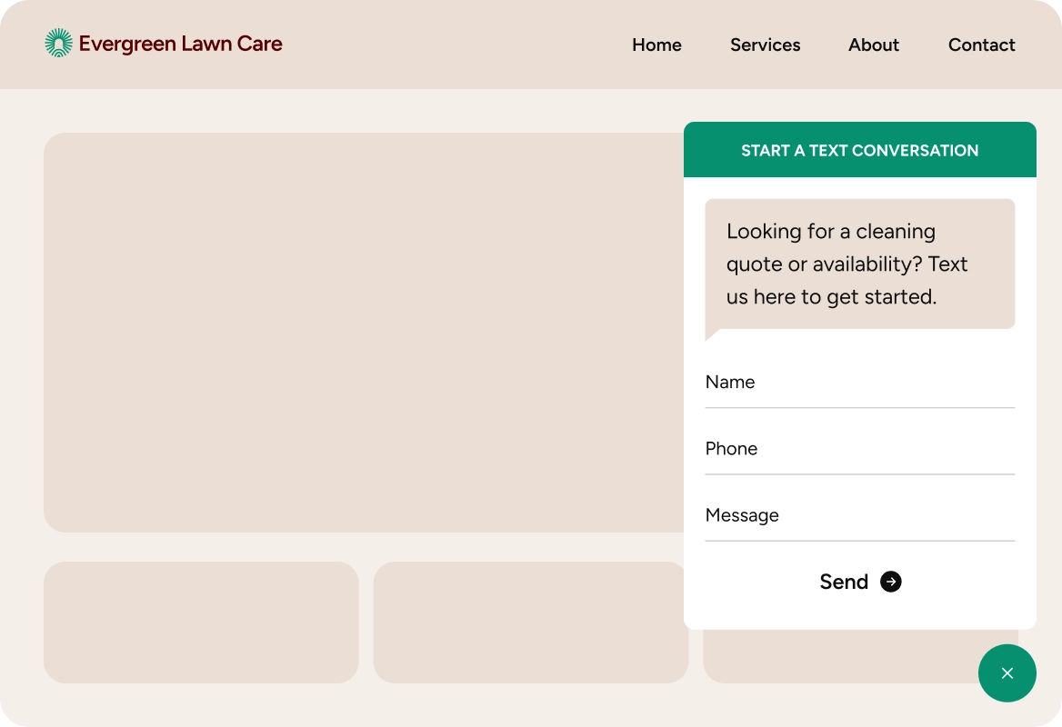 Turn website visitors into real conversations